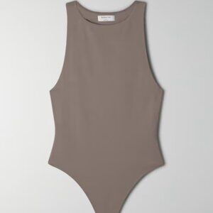 Aritzia Babaton Contour Kasha Taupe 90’s Bodysuit